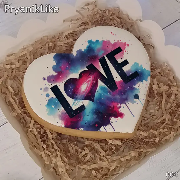 Пряник сердце (10-10 см.)